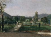 Friedrich August von Kaulabch Garden in Ohlstadt oil painting reproduction